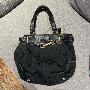 Authentic black Coach purse